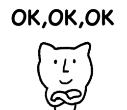 The annoying cat. sticker #12644570