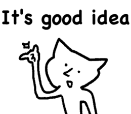 The annoying cat. sticker #12644572