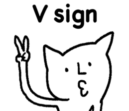 The annoying cat. sticker #12644574