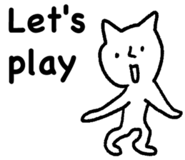 The annoying cat. sticker #12644575