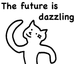 The annoying cat. sticker #12644576