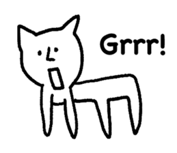 The annoying cat. sticker #12644578