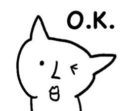 The annoying cat. sticker #12644579