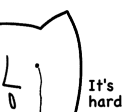 The annoying cat. sticker #12644580