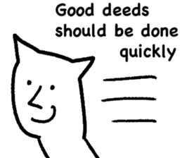 The annoying cat. sticker #12644581