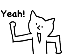 The annoying cat. sticker #12644583