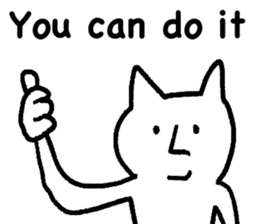 The annoying cat. sticker #12644584