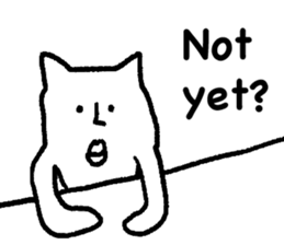 The annoying cat. sticker #12644585