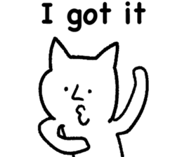 The annoying cat. sticker #12644586