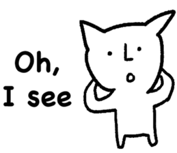 The annoying cat. sticker #12644587