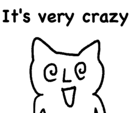 The annoying cat. sticker #12644588