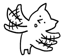 The annoying cat. sticker #12644589