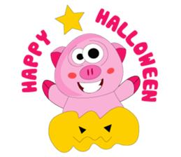 One of us: The Plump Pink, Greeting ! sticker #12644996
