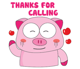 One of us: The Plump Pink, Greeting ! sticker #12645025