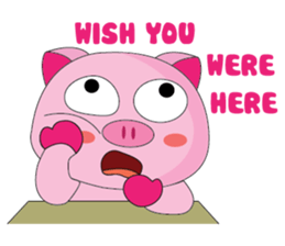 One of us: The Plump Pink, Greeting ! sticker #12645027