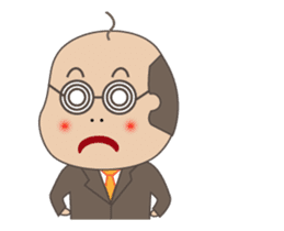 Bald man[English version](animation) sticker #12645591