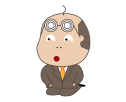Bald man[English version](animation) sticker #12645611