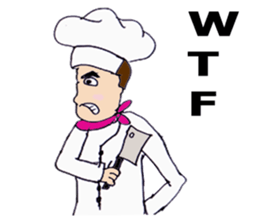 Bloody and crazy Kitchen sticker #12645759