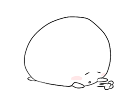 Healing mochiko(no words) sticker #12645896