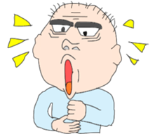 Shaved head ver2 sticker #12645918