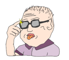 Shaved head ver2 sticker #12645923