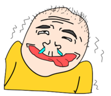 Shaved head ver2 sticker #12645941