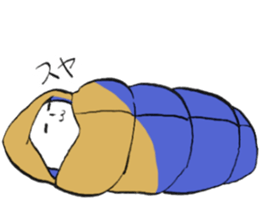 Ginjiroh goes mountain climbing. sticker #12646146