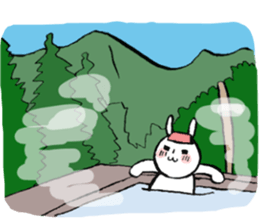 Ginjiroh goes mountain climbing. sticker #12646161