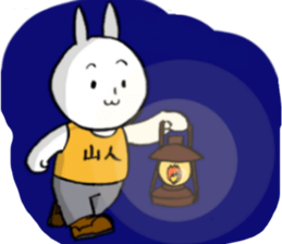 Ginjiroh goes mountain climbing. sticker #12646170