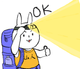 Ginjiroh goes mountain climbing. sticker #12646174