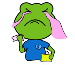 Mischievous Green Frog sticker #12646187