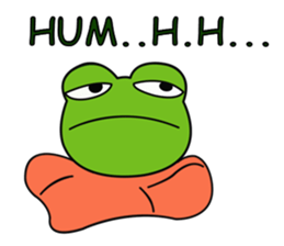 Mischievous Green Frog sticker #12646188