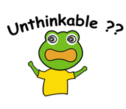 Mischievous Green Frog sticker #12646192