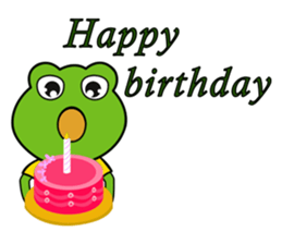 Mischievous Green Frog sticker #12646195