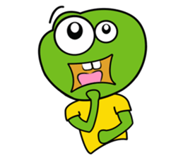 Mischievous Green Frog sticker #12646197