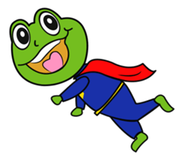 Mischievous Green Frog sticker #12646214
