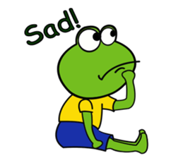 Mischievous Green Frog sticker #12646219