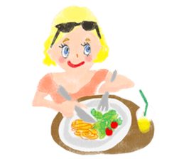 The daily stickers for ladies sticker #12646967