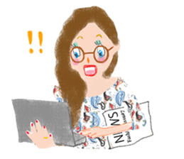 The daily stickers for ladies sticker #12646974