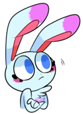 Rabbit and horse ish animal stickers 4 sticker #12647358