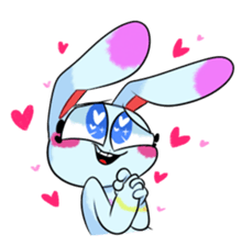 Rabbit and horse ish animal stickers 4 sticker #12647359