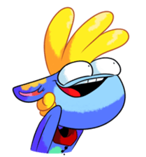 Rabbit and horse ish animal stickers 4 sticker #12647381