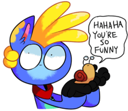 Rabbit and horse ish animal stickers 4 sticker #12647384