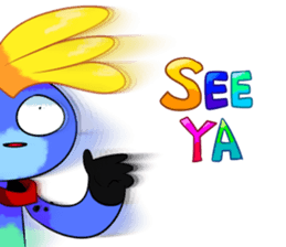 Rabbit and horse ish animal stickers 4 sticker #12647392