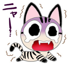 Salami cat sticker #12647512