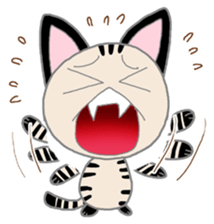 Salami cat sticker #12647533