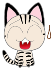 Salami cat sticker #12647534