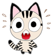 Salami cat sticker #12647537