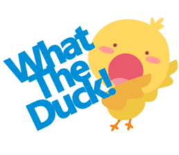 Stupid Duck, yet Cute sticker #12647984