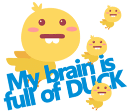 Stupid Duck, yet Cute sticker #12647986